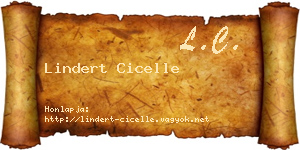 Lindert Cicelle névjegykártya